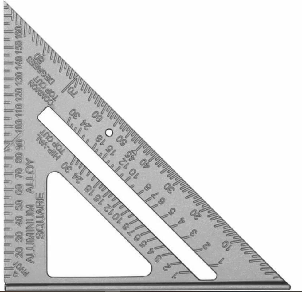 Угольник - линейка универсальная 175х175х254мм