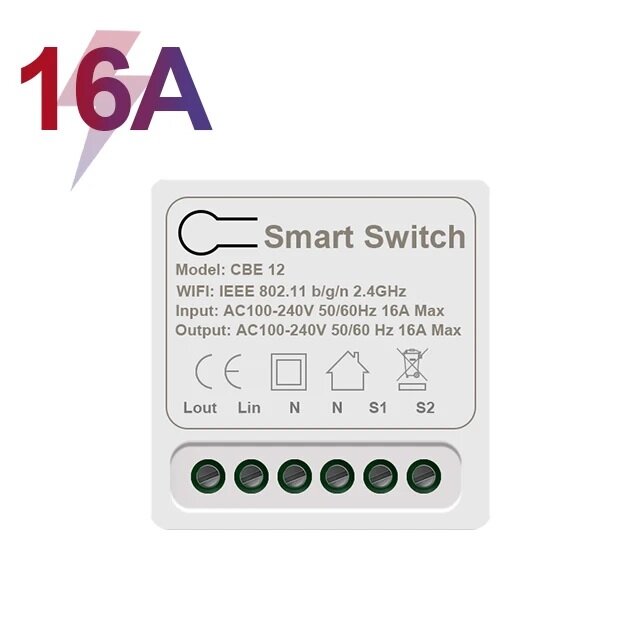 Реле MINI Smart Switch 16A Smart Life