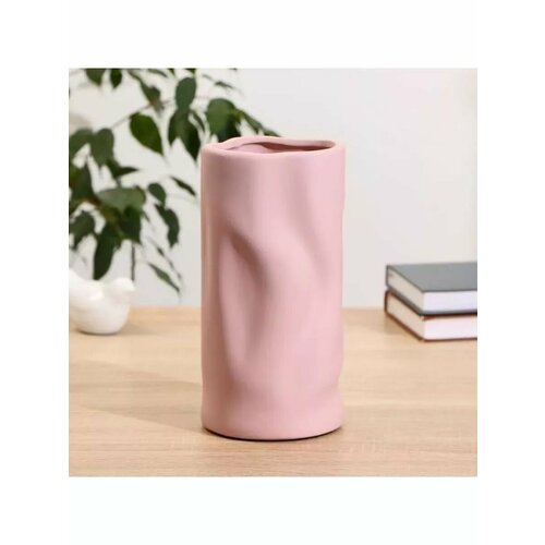 Ваза керамика настольная Илон 10х215 см розовый 1623₽