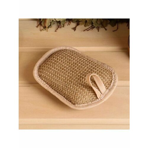 Мочалка ЭКО джутовая 12х15х4 см 607₽