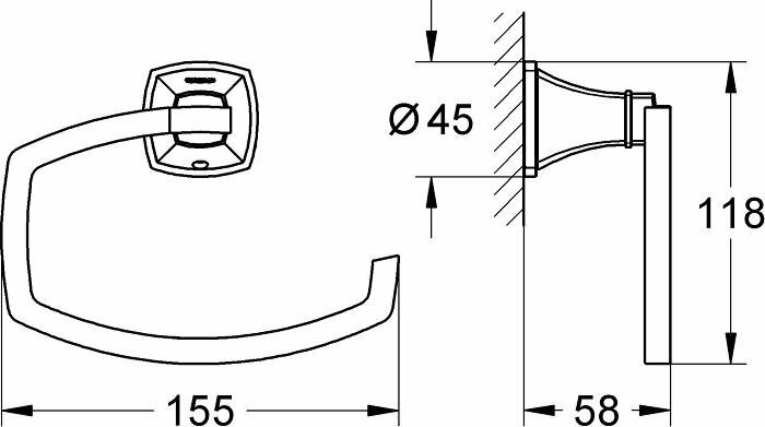 Держатель туалетной бумаги Grohe - фото №3
