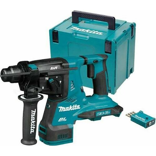 Makita DHR282ZJU Перфоратор аккумуляторный бщ SDS36В д2-х ак18В Li-ion3р28Дж0-5000ум AVT AWS Bluet5кг бак зу MakPac DHR 49970₽
