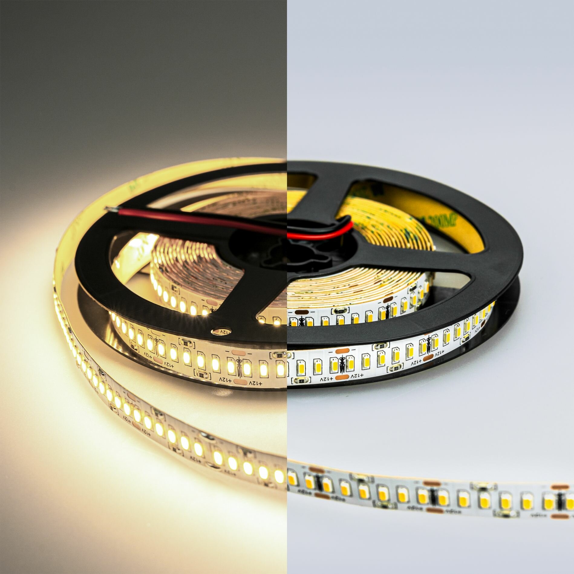 Светодиодная лента LUX "Eleganz 12В", 24 Вт 3014, 240 LED, IP20 нейтральный белый, 10м