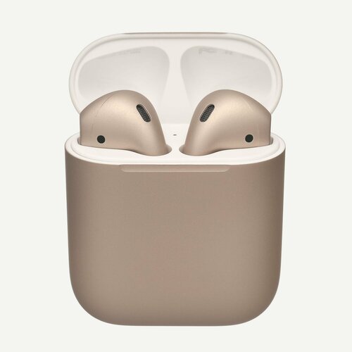 Беспроводные наушники Apple AirPods 2 2-го поколения Lightning без беспроводной зарядки чехла custom золотые 17990₽