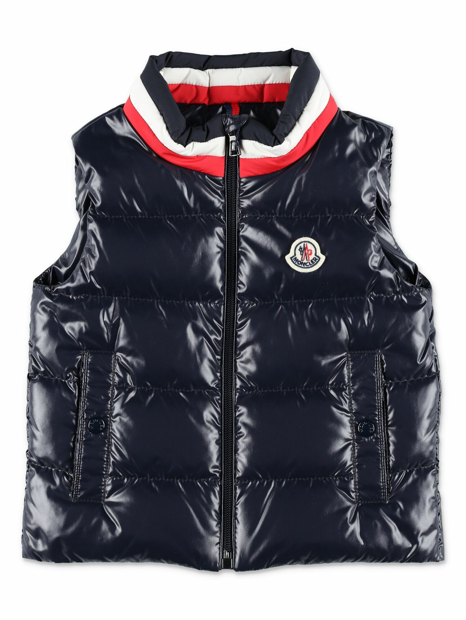 Жилет утеплённый Moncler Merab, размер 9-12 мес, cиний