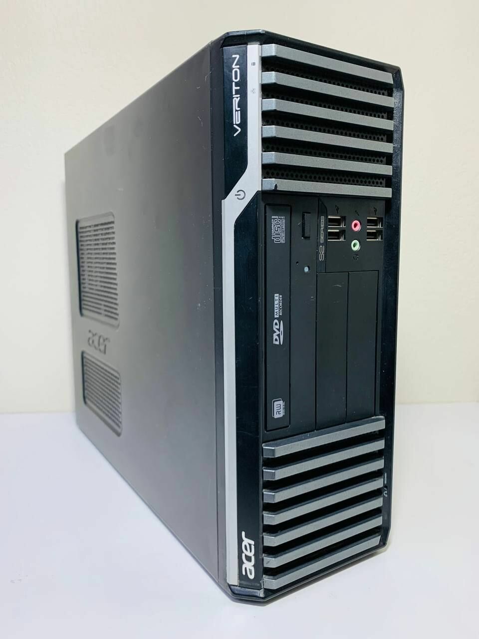 Компьютер в сборе с монитором 22 дюйма Acer Veriton Pentium G4500, 8gb DDR4, SSD 120gb, HD-Graphics, чёрный — фото 1
