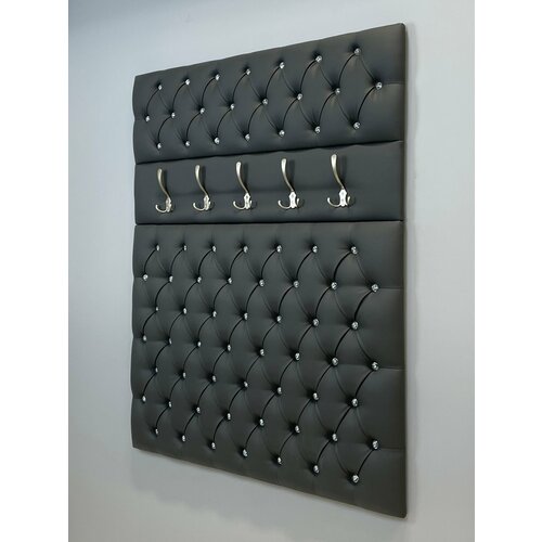 Вешалка настенная 105 (стразы) для прихожей. Крючки для прихожей