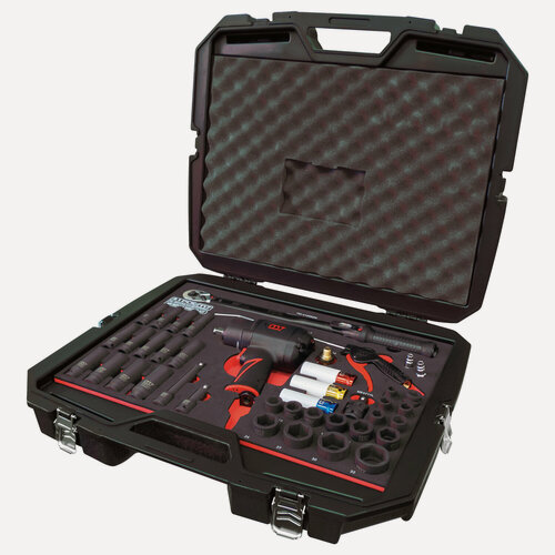 Изображение товара Набор пневмоинструмента 1/2" с принадлежностями, кейс, 41 предмет MIGHTY SEVEN NC-4255QC