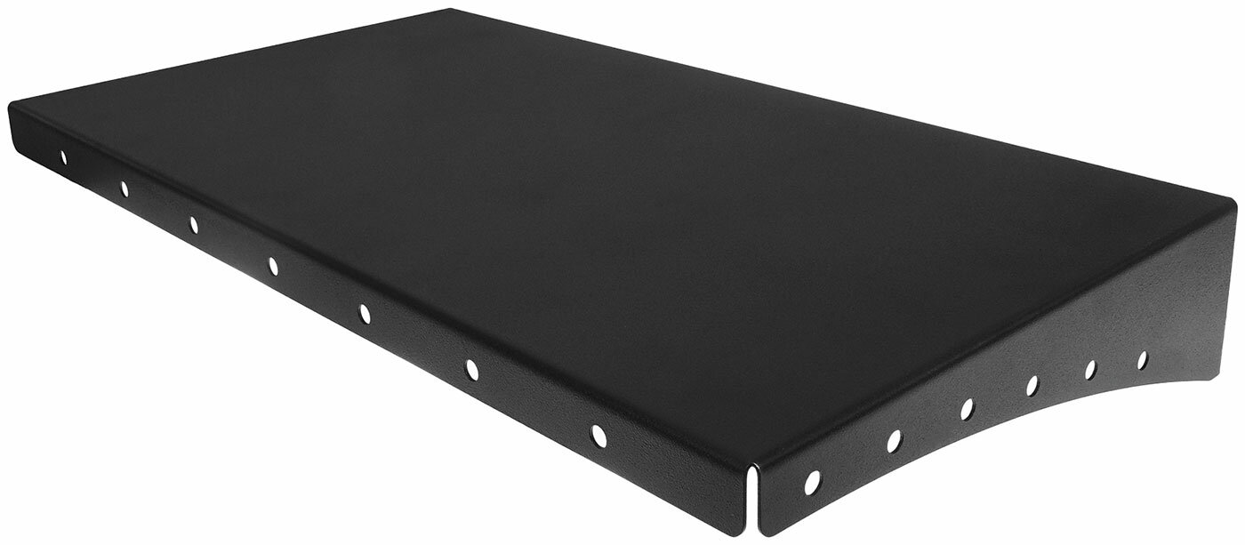 Полка для хранения Embodiment EMB-TB-SH-400x220-B металлическая настенная черная