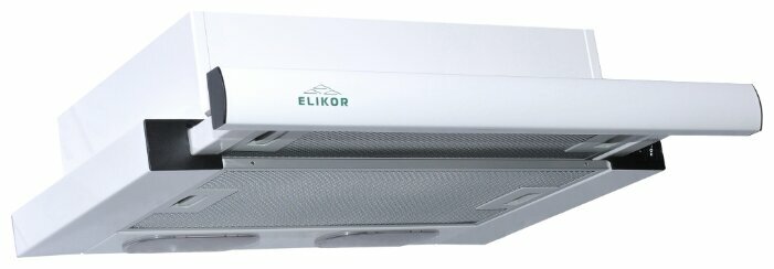 Вытяжка телескопическая Elikor Интегра 60П-400-B2Л белый/белый