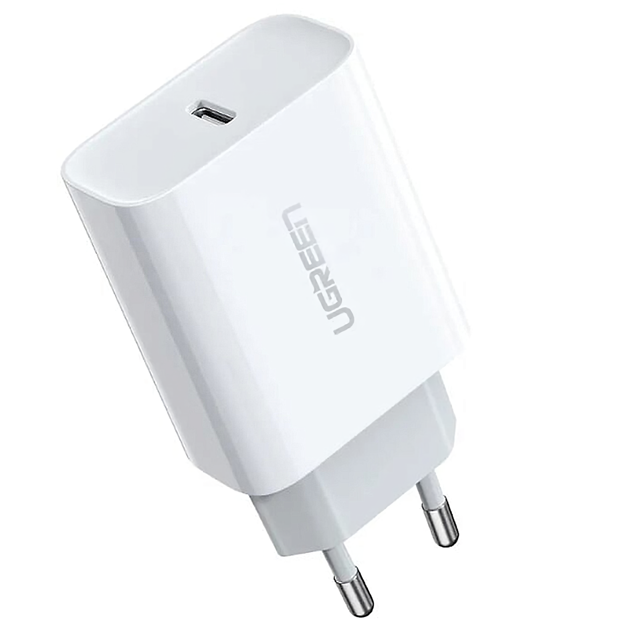 Сетевое зарядное устройство UGREEN CD137-60450 White (1 USB-C, PD 20W Fast Charge) — фото 1
