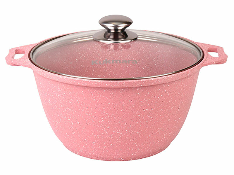 Кастрюля Kukmara Trendy style rose, 4 л, со стеклянной крышкой (к41tsr)