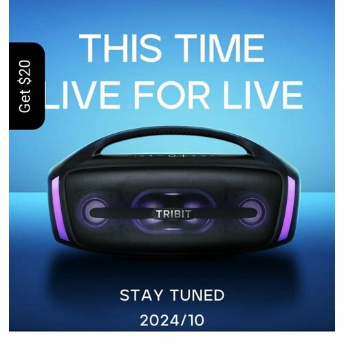 Беспроводная колонка Tribit StormBox Blast 2 Onyx - Новая Ревизия мощностью 200W 34999₽