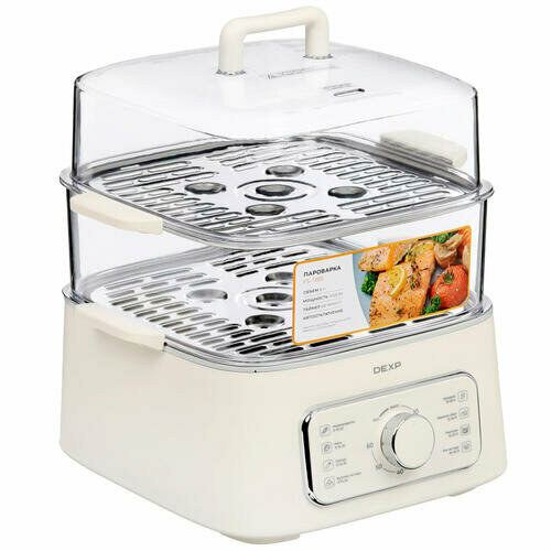 Пароварка DEXP FS-1000 бежевый 5454₽