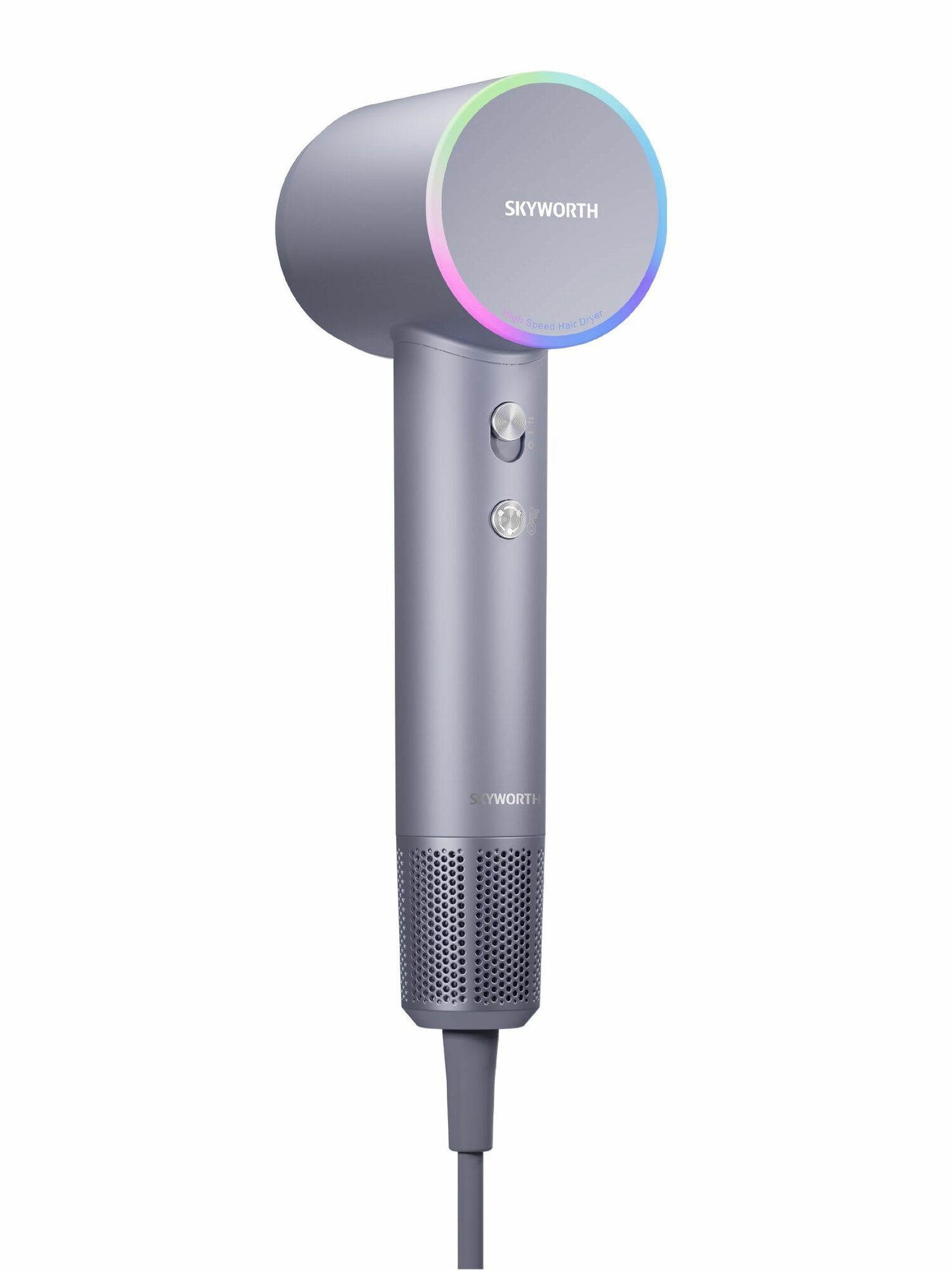 Фен Skyworth Hair Dryer, серебристо-голубой