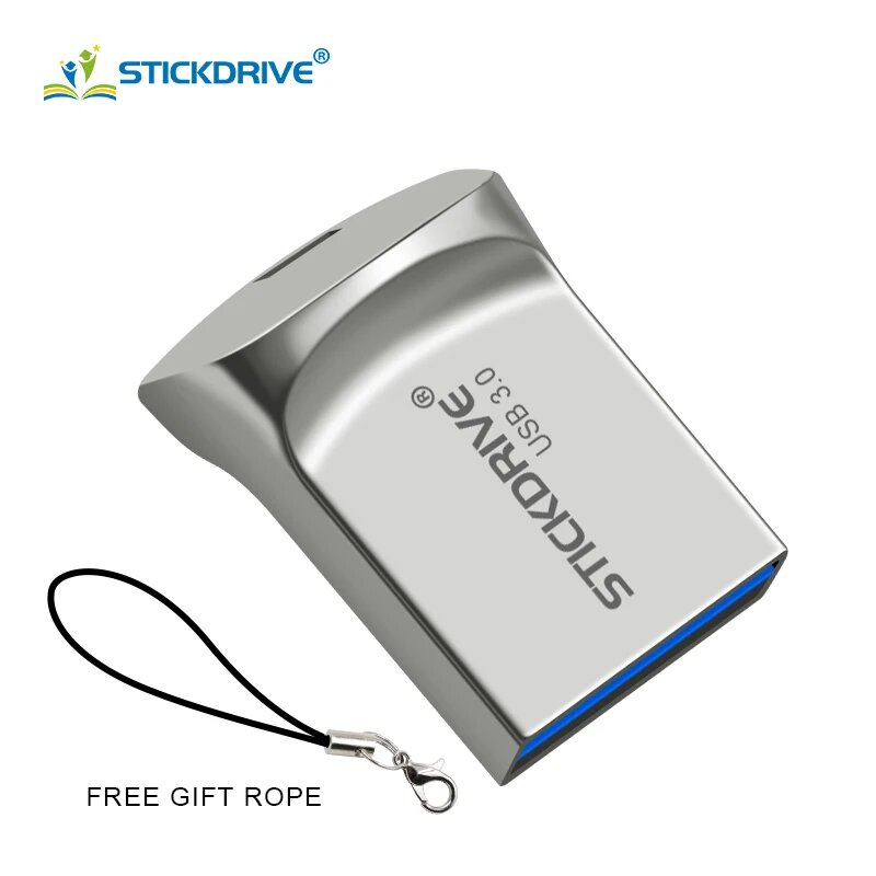 Stickdrive XQ016G0418 USB 3.0 флешка 128/64/32 ГБ, Серебристый, 64 ГБ