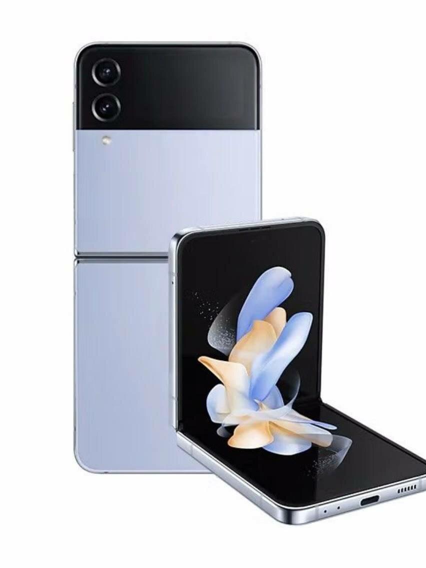 Смартфон Samsung Galaxy Z Flip4, ОС Android 12, 256GB, 8GB RAM, синий