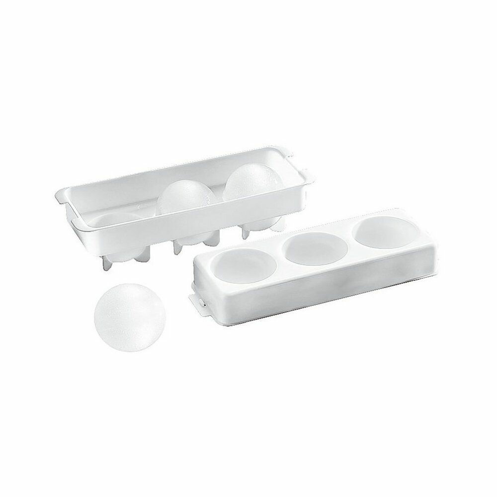 Форма для льда, 3 сферы 55 мм, 24х8,5х6,5 см, пластик, Paderno. — фото 1