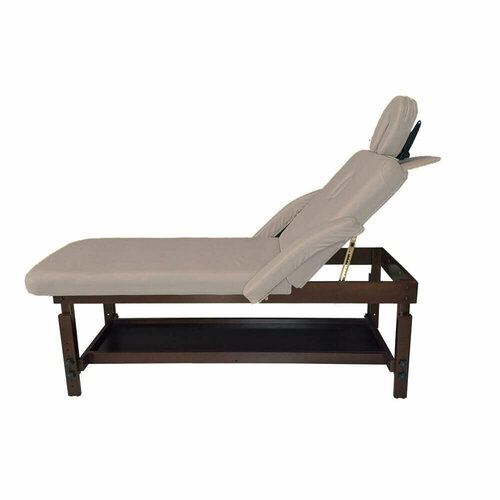 Стационарная кушетка для массажа и СПА Galaxy Mira 2-х секционная кофе с молоком 40249₽