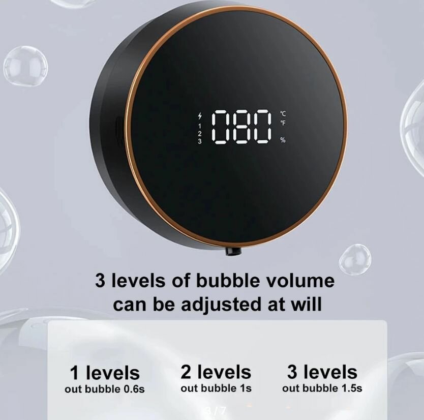 Изображение Диспенсер для мыла сенсорный Xiaomi Zhiya Soap Dispenser (MYX-W1) Black