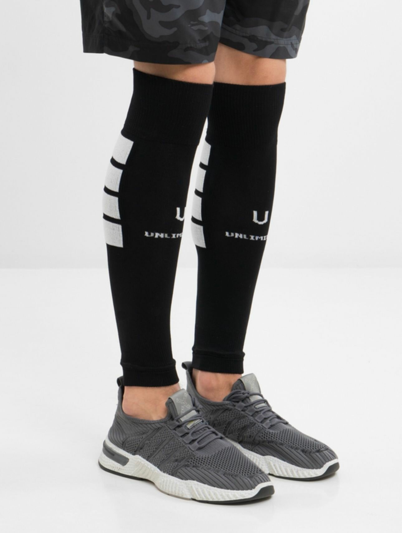 Гетры спортивные POV TRIC Базовая коллекция, размер 5, черный, белый — фото 1