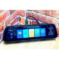 Видеорегистратор-зеркало Pioneer.Ok N12Pro 4К + 1080 с камерой заднегo вида