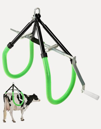 Изображение товара Подъемник для коров, Грузоподъемность 1500 кг, вспомогательная опора для крупного рогатого скота Может открываться с интервалом в 100см