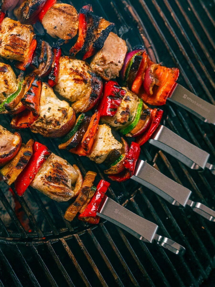 Набор шампуров для шашлыка и барбекю мяса овощей Smart Grill 4 шт Smart Solutions SS0000281 — фото 1