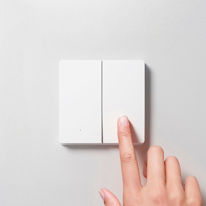 Изображение Умный выключатель двухклавишный Xiaomi Smart Wireless Switch White (XMWS01XS)