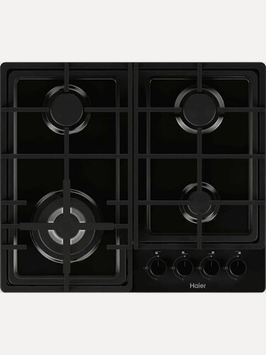 Изображение товара Газовая варочная панель Haier "Домино" HHQ-M64CTB, нержавеющая сталь, 4 конфорки