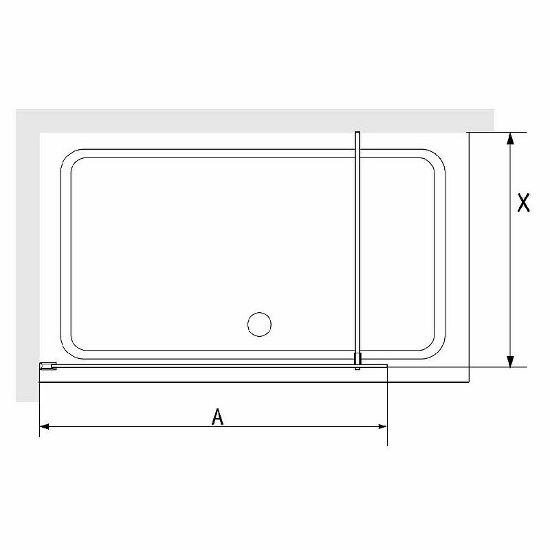 Перегородка для душа RGW WA-08G (1000) - фото №7