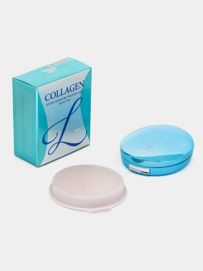 Пудра Lillykay "Collagen Essence Two Cake", SPF40, легкий уход за кожей — фото 1