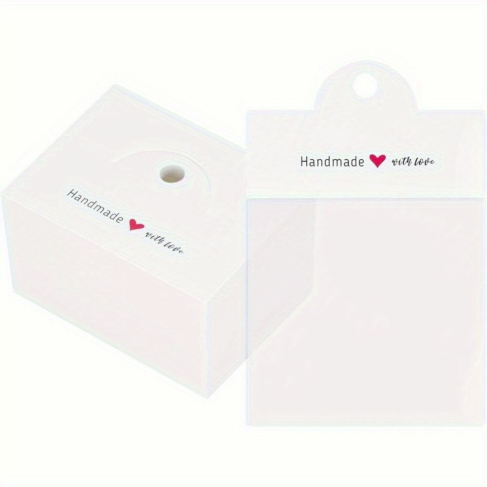 100 шт Упаковка аксессуаров бумажные пакетики размер 8 х 6 см для украшений и мелких товаров набор в черном белом коричневом цвете