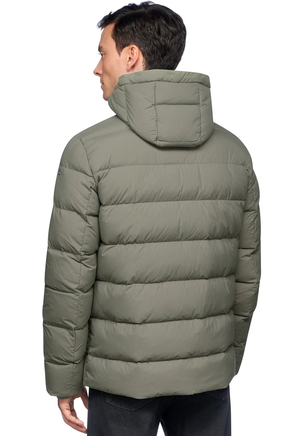 Пуховик GEOX Elver, размер 54 RU, оливковый — фото 1