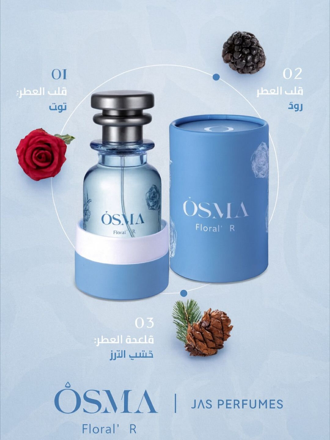 Парфюмированная вода для женщин и мужчин, OSMA FLORAL R 75 ml