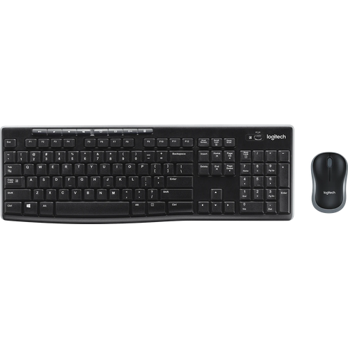 комплект клавиатура и мышь logitech wireless combo mk275 черный только английская Комплект клавиатура + мышь Logitech Wireless Combo MK270, черный, только английская