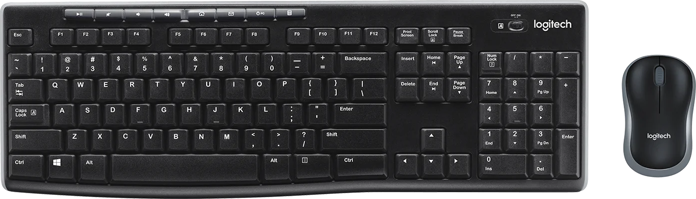 Клавиатура и мышь Logitech MK270Black