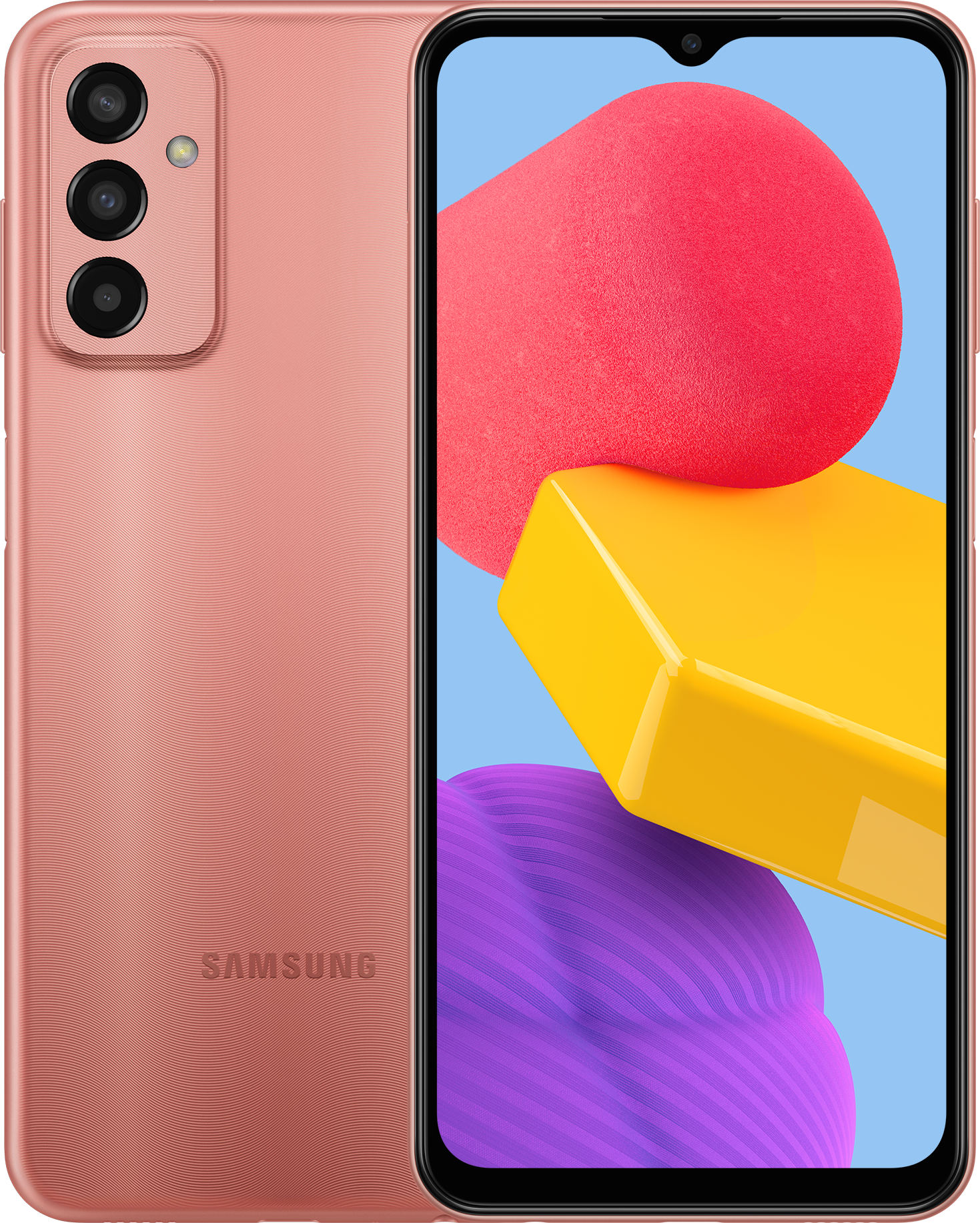 Смартфон Samsung Galaxy M13 4/64 ГБ, Dual nano SIM, оранжевая медь