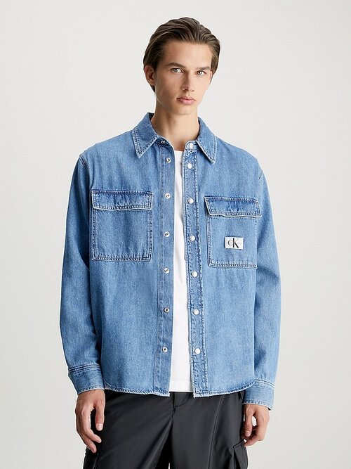Рубашка Calvin Klein Jeans, размер XL, синий