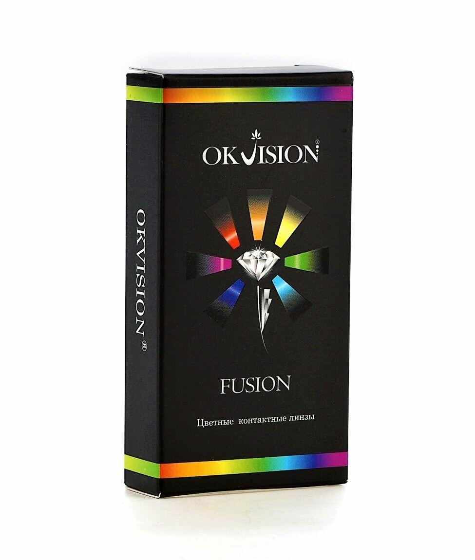 Цветные контактные линзы OKVision Fusion Verde, -6.00