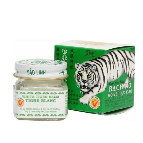 Вьетнамский бальзам Белый Тигр/ Мазь Tiger Balm Белый тигр, Вьетнам 20 гр.