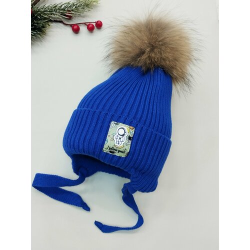 фото Шапка мой ангелок, размер 3-5 лет (50-53), синий