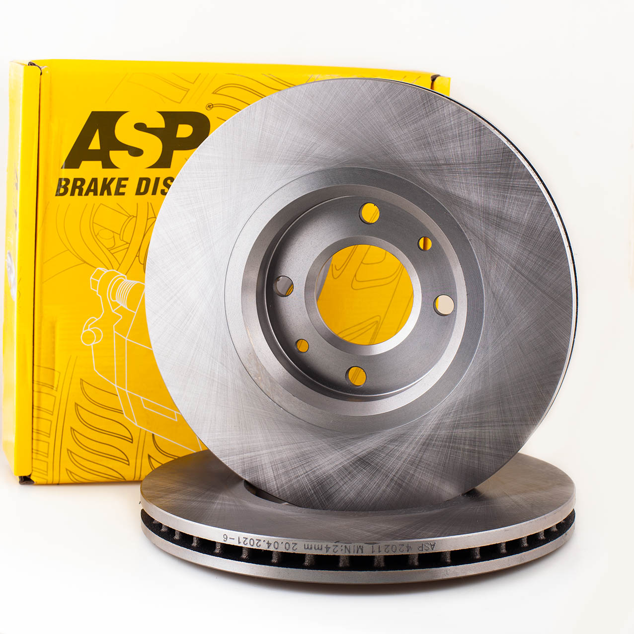 ASP 420211 (00004246W2 / 1606401480 / 3557911) диск тормозной передний вент. (Комплект 2 штуки)