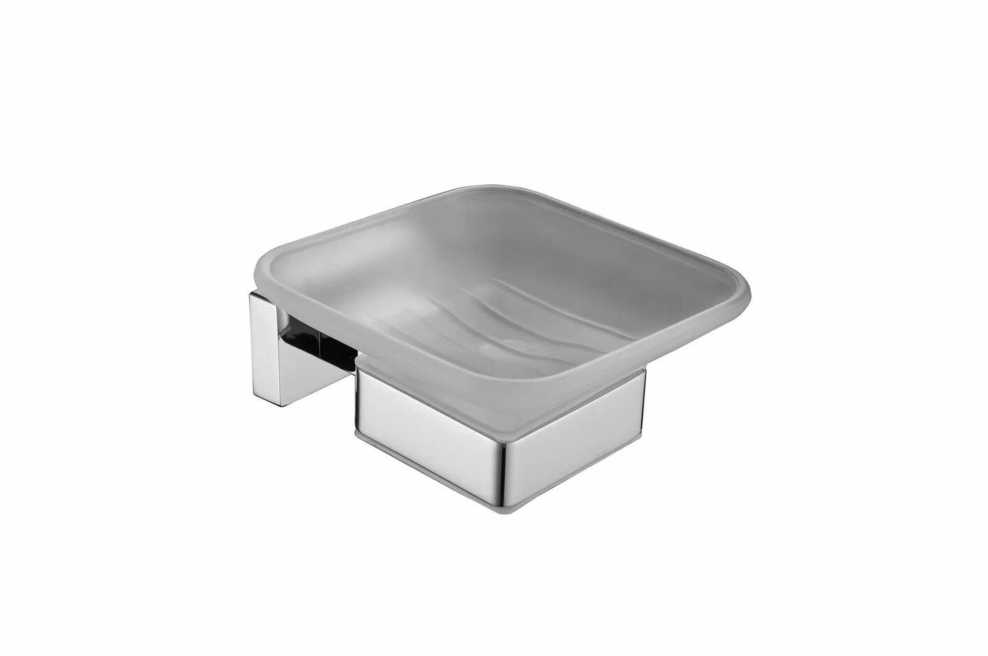 Мыльница стеклянная SHEVANIK SG5603 хром