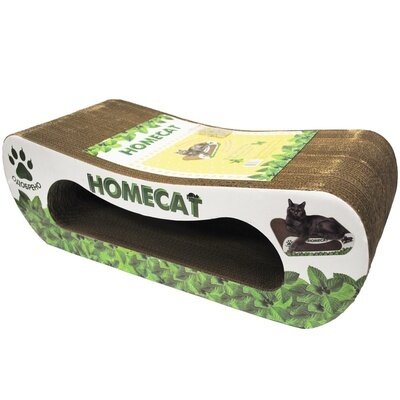 Homecat Когтеточка мятная волна гофрокартон большая 61*25*20