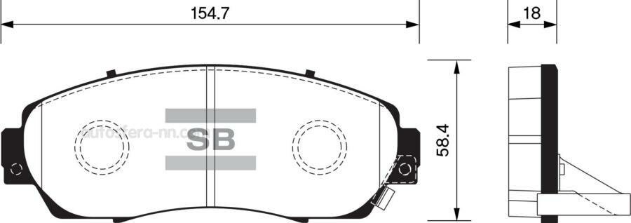 SANGSIN BRAKE SP2115 Колодки передние HONDA CR-V IV 2012- SP2115