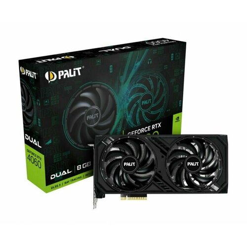 Видеокарта Palit nVidia GeForce RTX 4060 DUAL 8G 4229500₽