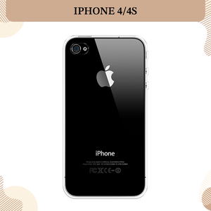 Силиконовый чехол на Apple iPhone 4/4S / Айфон 4/4s, прозрачный