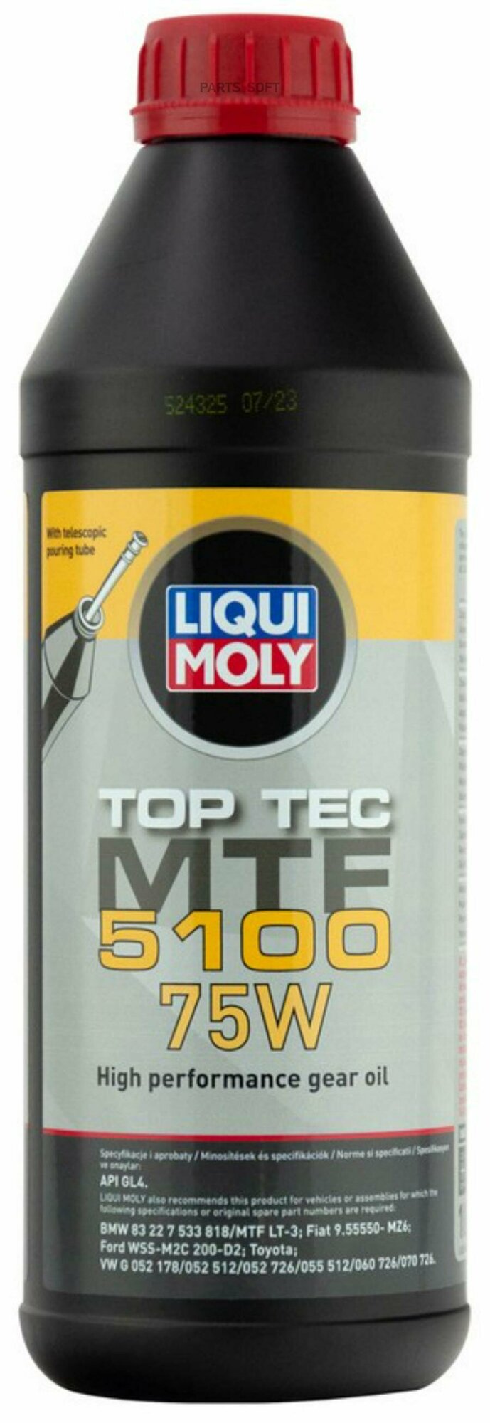 LIQUI MOLY 21687 Масло трансмиссионное минеральное Top Tec MTF 5100 75W 1л