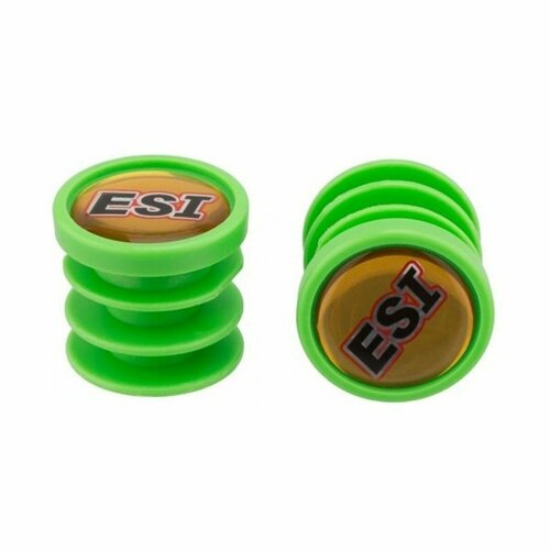 Грипстопы Esi Logo Green заглушки руля esi logo пластик красный bp1rd